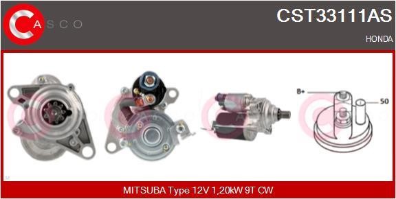 Casco CST33111AS Стартер CST33111AS: Отличная цена - Купить в Польше на 2407.PL!