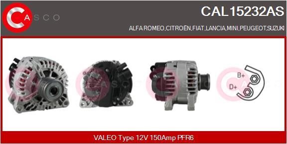 Casco CAL15232AS Alternator CAL15232AS: Buy near me in Poland at 2407.PL - Good price!