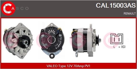 Casco CAL15003AS Alternator CAL15003AS: Dobra cena w Polsce na 2407.PL - Kup Teraz!