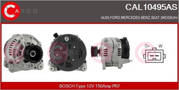 Casco CAL10495AS Alternator CAL10495AS: Buy near me in Poland at 2407.PL - Good price!