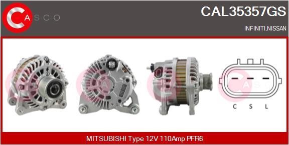 Casco CAL35357GS Alternator CAL35357GS: Buy near me in Poland at 2407.PL - Good price!