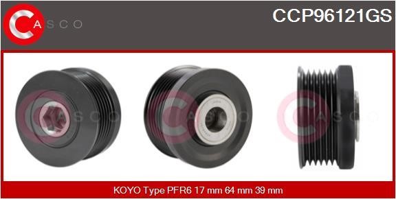 Casco CCP96121GS Belt pulley generator CCP96121GS: Buy near me in Poland at 2407.PL - Good price!