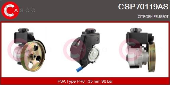 Casco CSP70119AS Hydraulic Pump, steering system CSP70119AS: Buy near me in Poland at 2407.PL - Good price!