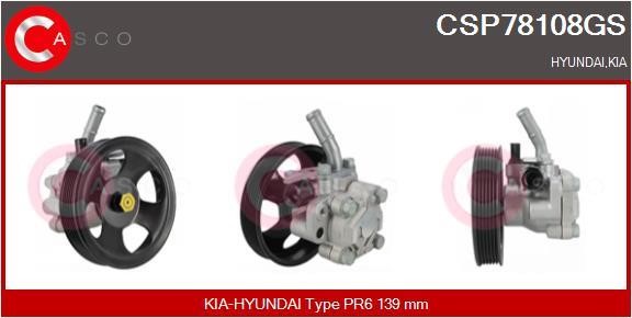Casco CSP78108GS Hydraulic Pump, steering system CSP78108GS: Buy near me in Poland at 2407.PL - Good price!