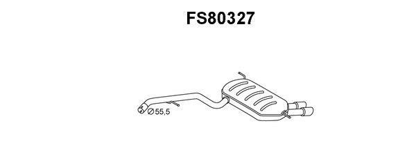 Faurecia FS80327 End Silencer FS80327: Buy near me in Poland at 2407.PL - Good price!