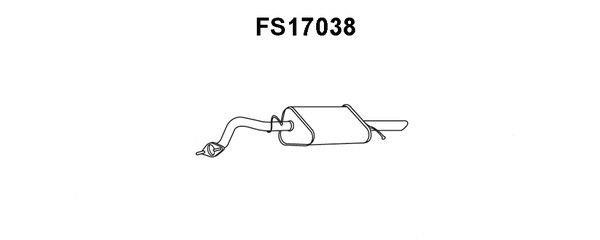 Faurecia FS17038 End Silencer FS17038: Buy near me in Poland at 2407.PL - Good price!