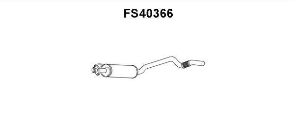 Faurecia FS40366 Средний глушитель выхлопных газов FS40366: Отличная цена - Купить в Польше на 2407.PL!