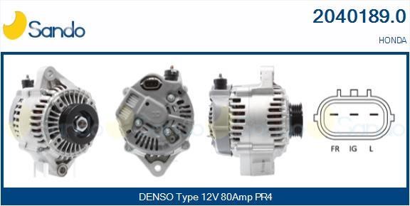 Sando 2040189.0 Alternator 20401890: Buy near me at 2407.PL in Poland at an Affordable price!
