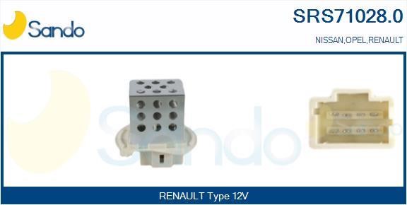 Sando SRS71028.0 Resistor, interior blower SRS710280: Buy near me in Poland at 2407.PL - Good price!