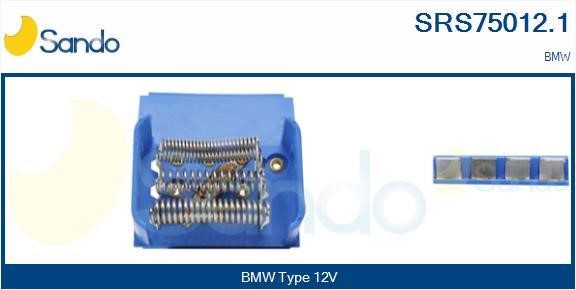 Sando SRS75012.1 Resistor, interior blower SRS750121: Buy near me in Poland at 2407.PL - Good price!