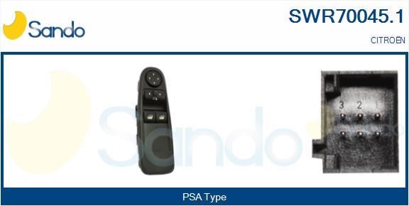 Sando SWR70045.1 Power window button SWR700451: Buy near me in Poland at 2407.PL - Good price!