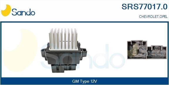 Sando SRS77017.0 Resistor, interior blower SRS770170: Buy near me in Poland at 2407.PL - Good price!