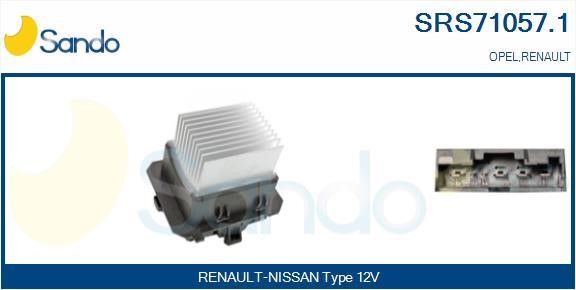 Sando SRS71057.1 Resistor, interior blower SRS710571: Buy near me in Poland at 2407.PL - Good price!
