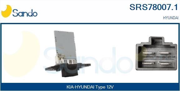 Sando SRS78007.1 Resistor, interior blower SRS780071: Buy near me in Poland at 2407.PL - Good price!