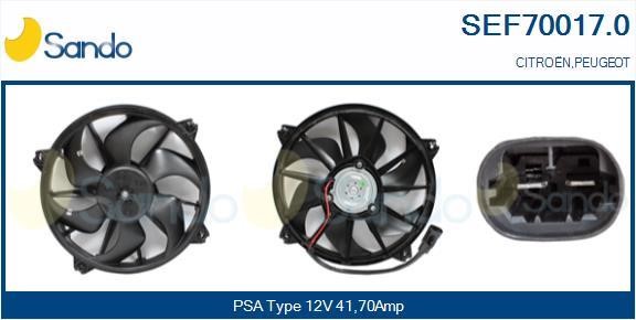 Sando SEF70017.0 Электродвигатель, вентилятор радиатора SEF700170: Отличная цена - Купить в Польше на 2407.PL!