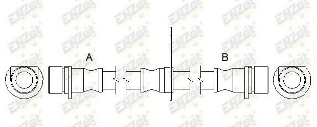 Enzet EZ 9212 Шланг тормозной EZ9212: Купить в Польше - Отличная цена на 2407.PL!