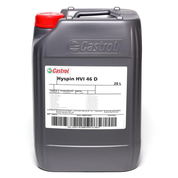 Castrol 156DCA Hydraulic oil Castrol Hyspin HVI 46 D, 20l 156DCA: Buy near me in Poland at 2407.PL - Good price!