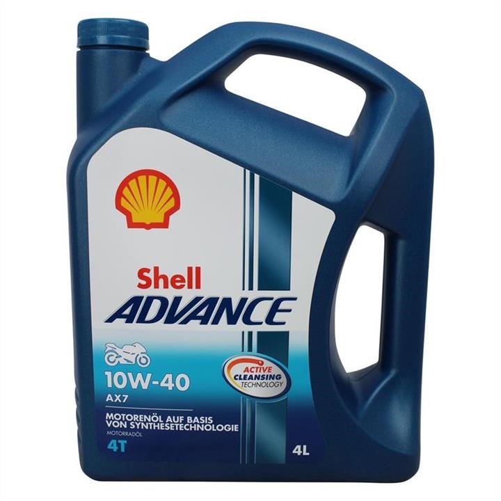 Shell 550053816 Olej silnikowy Shell Advance 4T AX7 10W-40 JASO MA-2, API SM, 4 L. 550053816: Dobra cena w Polsce na 2407.PL - Kup Teraz!
