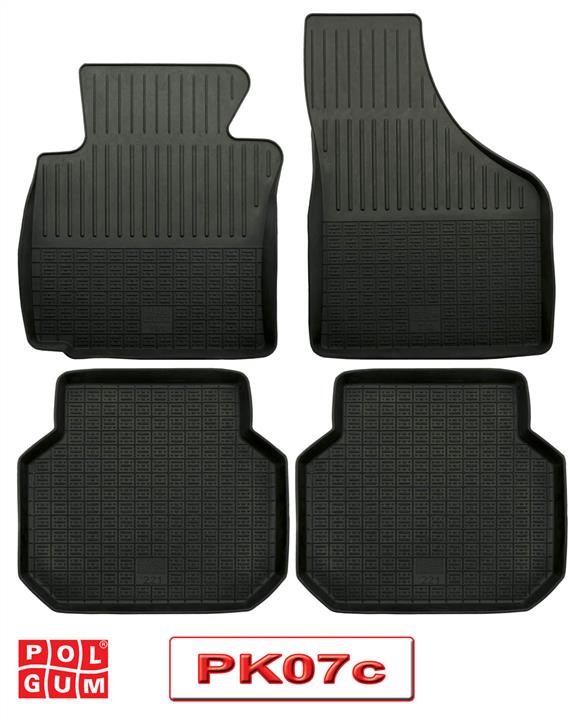 Polgum PK07C Rubber floor mats, set PK07C: Buy near me in Poland at 2407.PL - Good price!