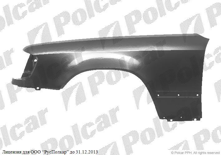 Polcar 501401-Q Front fender left 501401Q: Buy near me in Poland at 2407.PL - Good price!