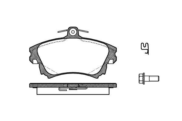 Polcar BS0986424541 Front disc brake pads, set BS0986424541: Buy near me in Poland at 2407.PL - Good price!