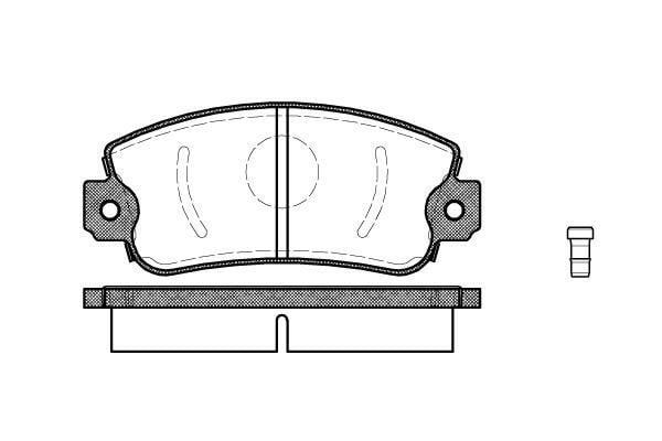 Polcar BS0986424098 Front disc brake pads, set BS0986424098: Buy near me in Poland at 2407.PL - Good price!