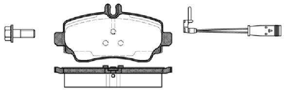 Polcar BS0986424469 Front disc brake pads, set BS0986424469: Buy near me in Poland at 2407.PL - Good price!