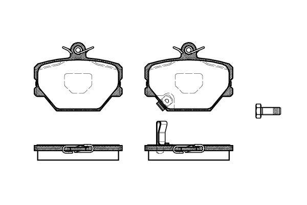 Polcar BS0986424471 Front disc brake pads, set BS0986424471: Buy near me in Poland at 2407.PL - Good price!