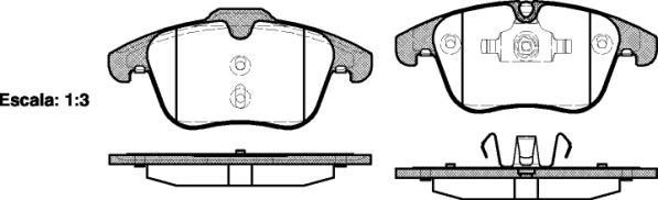 Polcar BS0986494371 Front disc brake pads, set BS0986494371: Buy near me in Poland at 2407.PL - Good price!