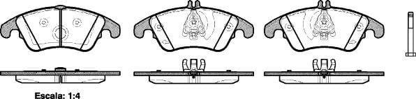 Polcar BS0986494263 Front disc brake pads, set BS0986494263: Buy near me in Poland at 2407.PL - Good price!