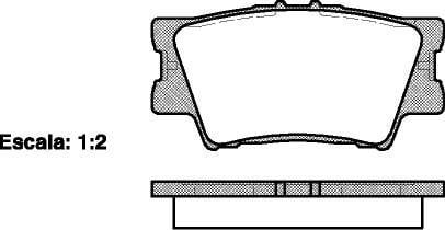 Polcar BS0986494154 Rear disc brake pads, set BS0986494154: Buy near me in Poland at 2407.PL - Good price!