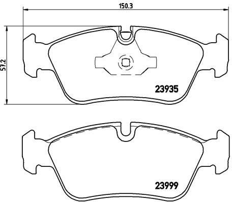 Polcar BS0986494096 Front disc brake pads, set BS0986494096: Buy near me in Poland at 2407.PL - Good price!