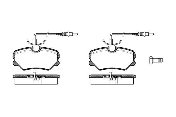 Polcar VA598353 Front disc brake pads, set VA598353: Buy near me in Poland at 2407.PL - Good price!