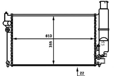 Polcar 574508A2 Radiator, engine cooling 574508A2: Buy near me at 2407.PL in Poland at an Affordable price!