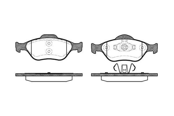 Polcar BS0986424558 Front disc brake pads, set BS0986424558: Buy near me in Poland at 2407.PL - Good price!