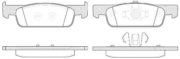 Polcar BS0986494661 Front disc brake pads, set BS0986494661: Buy near me in Poland at 2407.PL - Good price!