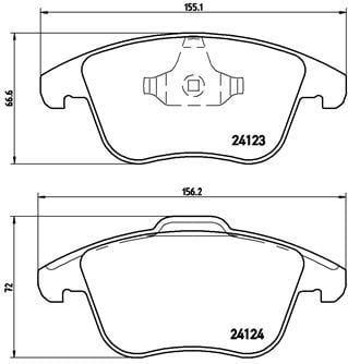 Polcar BS0986494246 Front disc brake pads, set BS0986494246: Buy near me in Poland at 2407.PL - Good price!