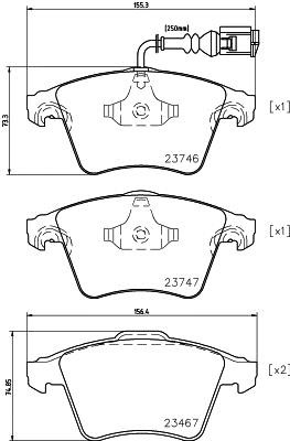 Polcar B2374600 Тормозные колодки дисковые передние, комплект B2374600: Купить в Польше - Отличная цена на 2407.PL!