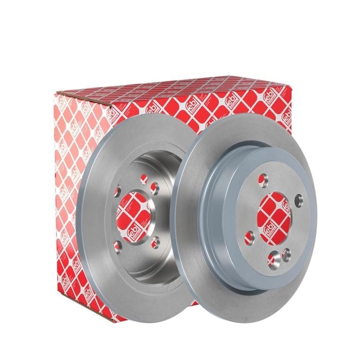 febi 32176 Rear brake disc, non-ventilated 32176: Buy near me at 2407.PL in Poland at an Affordable price!