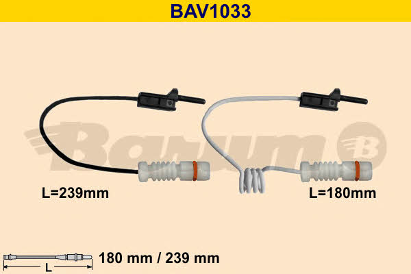 Barum BAV1033 Czujnik zużycia klocków hamulcowych BAV1033: Dobra cena w Polsce na 2407.PL - Kup Teraz!