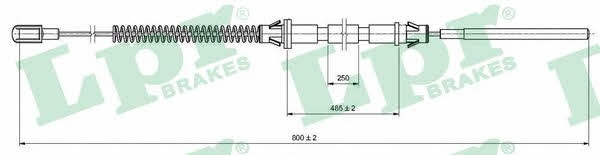 LPR C0574B Cable Pull, parking brake C0574B: Buy near me at 2407.PL in Poland at an Affordable price!