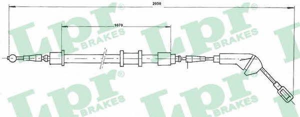 LPR C0582B Cable Pull, parking brake C0582B: Buy near me in Poland at 2407.PL - Good price!