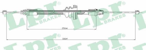 LPR C0746B Cable Pull, parking brake C0746B: Buy near me at 2407.PL in Poland at an Affordable price!