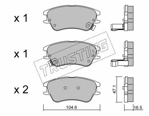 Trusting 518.0 Brake Pad Set, disc brake 5180: Buy near me in Poland at 2407.PL - Good price!