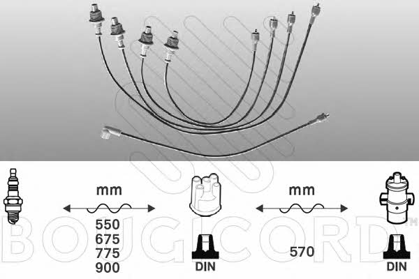 Bougicord 4303 Zündkabel kit 4303: Kaufen Sie zu einem guten Preis in Polen bei 2407.PL!