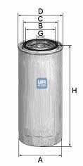 Ufi 24.349.00 Fuel filter 2434900: Buy near me in Poland at 2407.PL - Good price!