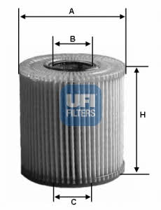 Ufi 25.049.00 Oil Filter 2504900: Buy near me at 2407.PL in Poland at an Affordable price!