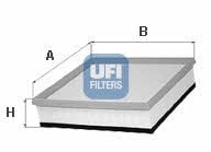 Ufi 30.067.00 Air filter 3006700: Buy near me in Poland at 2407.PL - Good price!