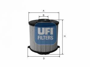 Ufi 26.058.00 Fuel filter 2605800: Buy near me in Poland at 2407.PL - Good price!