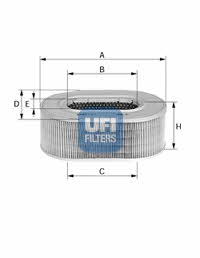 Ufi 27.925.00 Повітряний фільтр 2792500: Приваблива ціна - Купити у Польщі на 2407.PL!